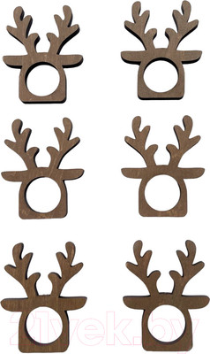 Набор колец для салфеток ОМурМебель Олени (6шт)