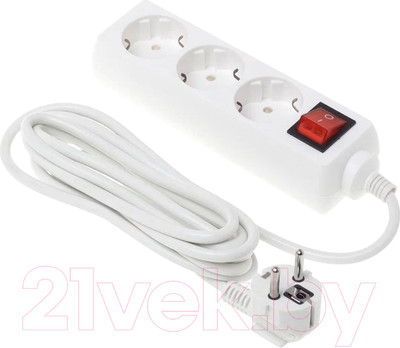 Удлинитель Buro BU-PS3.3/W (3м, белый)