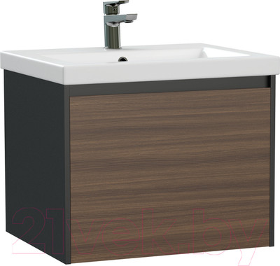 Тумба под умывальник Cersanit Grande 60 Como 60 / 64759 (черный орех)