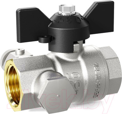 Шаровой кран LD Pride Ду 15М20 Ру40 / LD 44.344.15.20 (с дренажем и воздухоотводчиком трехходовый)