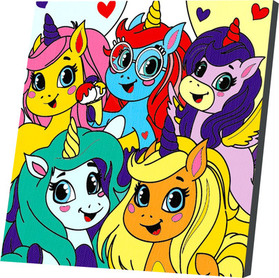 Картина по номерам Школа талантов Единорожки-друзья / 9883144