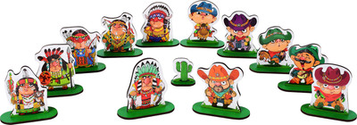 Набор фигурок игровых Mega Toys Ковбои и индейцы / МТ69119