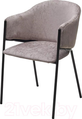 Стул M-City Дилл / 688М05709 (Rain 11 капучино велюр/черный каркас)