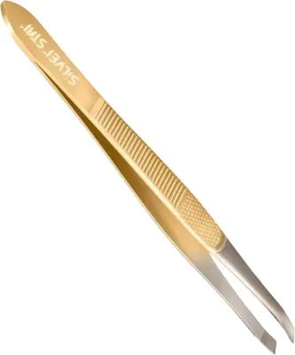 Пинцет косметический Silver Star AT 9924 (золотистый)