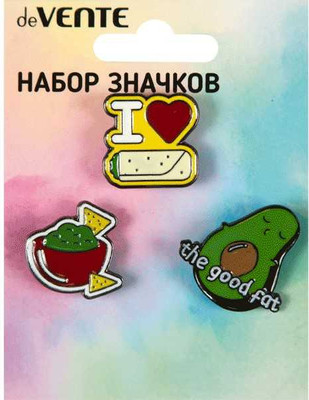 Набор значков deVente Avocado / 8092121 (3шт)