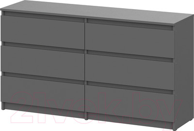 Комод Mio Tesoro Денвер с ящиками (графит серый)