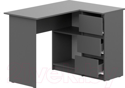 Письменный стол Mio Tesoro Денвер угловой (графит серый)