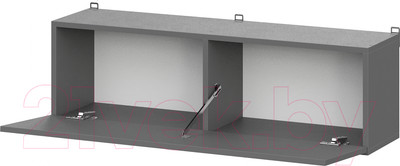 Шкаф навесной Mio Tesoro Денвер (графит серый)