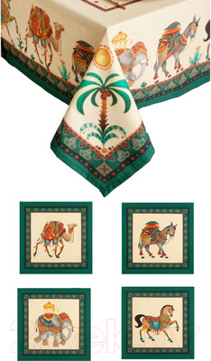 Комплект столового белья Этель Нью-Дели. Скатерть + салфетки / 4136550