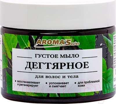 Мыло густое Aroma Saules Дегтярное для тела и волос (250мл)