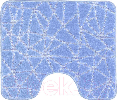 Коврик для туалета Shahintex РР 60x50 / 837182 (голубой)