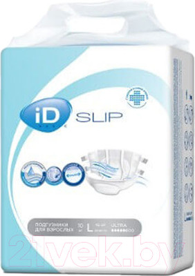 Подгузники для взрослых ID Slip Basic (L, 10шт)