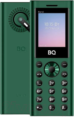Мобильный телефон BQ 1858 Barrel (зеленый/черный)