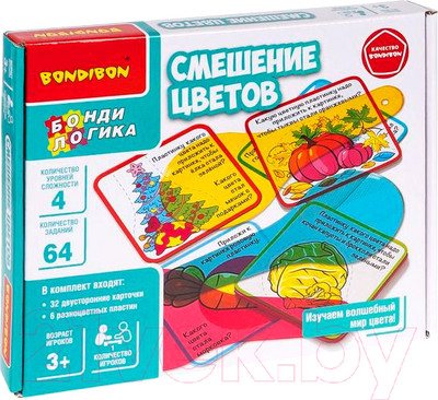 Игра-головоломка Bondibon БондиЛогика Смешение цветов / ВВ6020