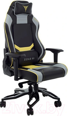 Кресло геймерское Zone 51 Cyberpunk (желтый/серый)