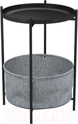 Журнальный столик Lavaris Берген  (рогожка 82/39/черный муар)