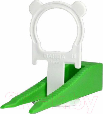 Система выравнивания плитки Decor Панда 1мм 40шт + клин 40шт / 447-4040