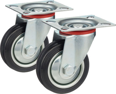 Комплект опор колесных для тележки складской Стелла-техник 4001-75K2