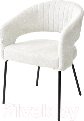 Стул M-City Snug / 629M05553 (3018-01 белый/шенилл/черный )