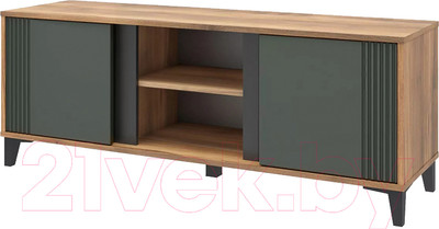 Тумба Stolline Богемия / 463.04 (дуб барокко/зеленый)