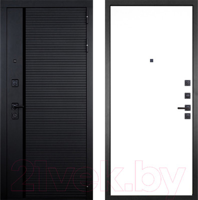 Входная дверь ГРАНИТ Пиано 49 Под покраску (86x205, правая)