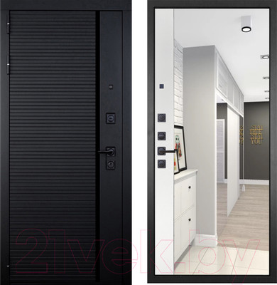 Входная дверь ГРАНИТ Пиано 75 (96x207, левая)