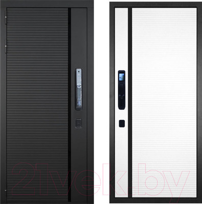 Входная дверь ГРАНИТ Пиано Смарт 53 (86x205, левая)