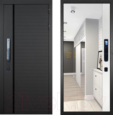 Входная дверь ГРАНИТ Пиано Смарт 75 (96x207, правая)