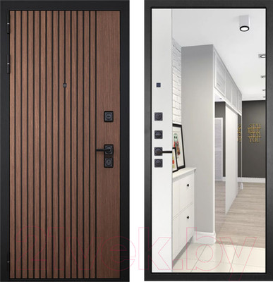 Входная дверь ГРАНИТ Шторм 75 (86x205, левая)