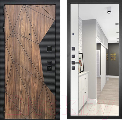 Входная дверь ГРАНИТ Континент 75 (96x207, левая)