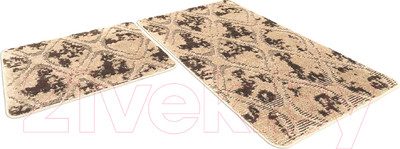 Набор ковриков для ванной и туалета Shahintex Vintage SH V002 50x80/50x50 / 458765 (бисквитный 7)