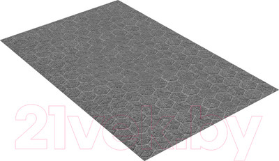 Коврик грязезащитный Shahintex Практик Соты антискользящий 100x150 S / 828272 (серый 01)