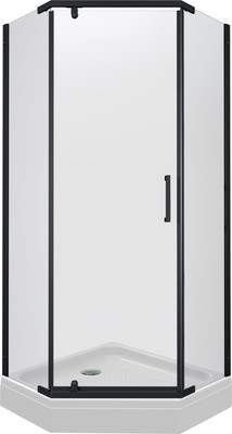 Душевой уголок Triton Дека-Блэк 90x90 (черный, с поддоном)