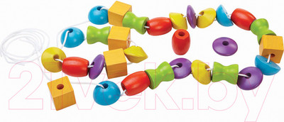 Развивающий игровой набор Plan Toys Собери бусы / 5353
