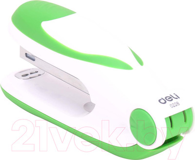 Степлер Deli Vivid / 0228 (белый/зеленый)