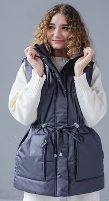 Жилет утепленный MT.Style Кулиска L-XL (графит)