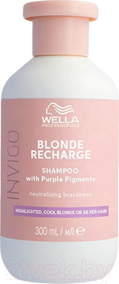 Оттеночный шампунь для волос Wella Professionals Invigo Blonde Recharge Нейтр. желтизны для холодных светлых отт. (300мл)