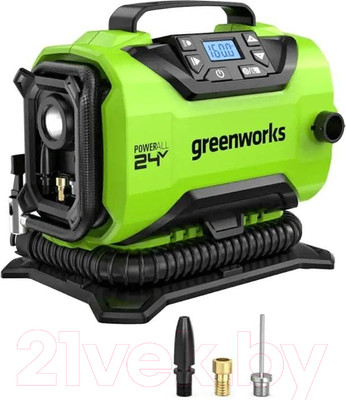 Воздушный компрессор Greenworks ACG301 без АКБ и ЗУ (3400807)