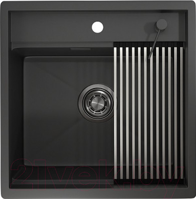 Мойка кухонная GRANULA KS-5051 (черный матовый)