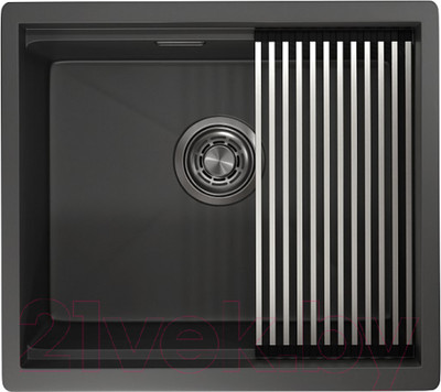Мойка кухонная GRANULA KS-5045U (черный матовый)