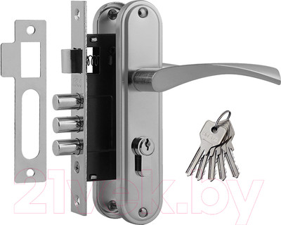 Замок врезной Нора-М 700А-61.5мм (хром)