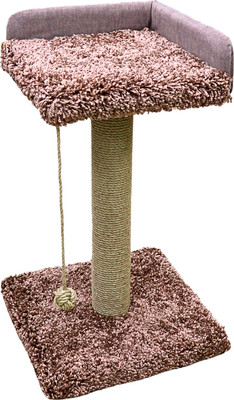 Когтеточка Кот и Пёс Полка К2 / КП60Д-К (коричневый)