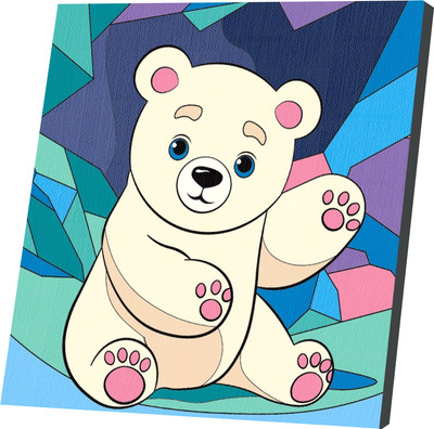 Картина по номерам Школа талантов Белый мишка / 9542609