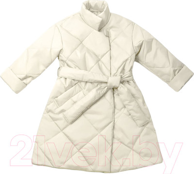 Пальто детское Amarobaby Trendy / AB-OD22-TRENDY29/33-146  (молочный, р.146-152)