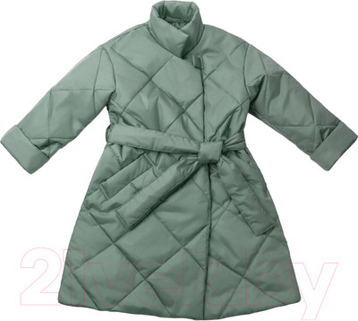 Пальто детское Amarobaby Trendy / AB-OD22-TRENDY29/39-128  (фисташковый, р.128-134)