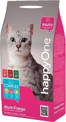 Сухой корм для кошек HappyOne Cat Tuna/Chicken (2кг)