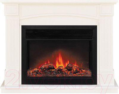 Каминокомплект Смолком Boston MB/JUP/SYM26 + Moonblaze Deluxe-s BL LT (белый ваниль)