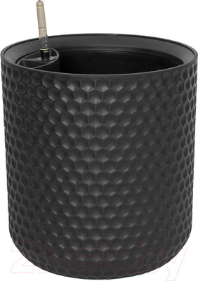 Кашпо Ellastik Plast Ola Dom Kerama (12л, антрацит)