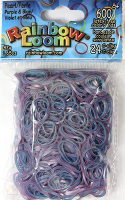 Набор для плетения Rainbow Loom Набор резинок / B0116  (фиолетовый/синий)