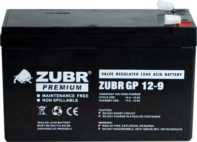 Аккумуляторная батарея Zubr GP 12V (9 А/ч)